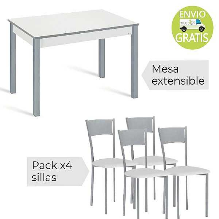 Mesas Y Sillas Muebles1Click | Conjunto Phyna 110