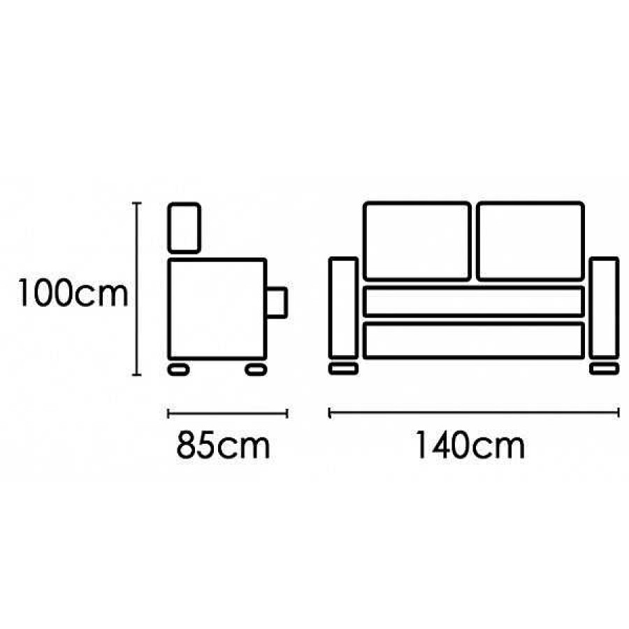 Sof S Muebles1Click | Conjunto 3+2 Ruben Express N17