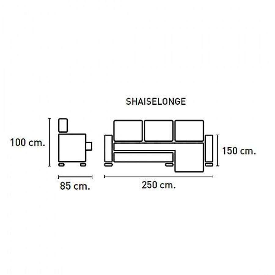 Sof S Muebles1Click | Chaiselongue Ruben Express N2