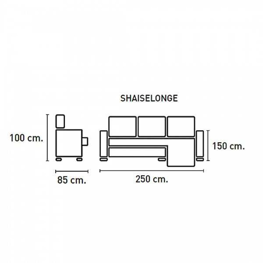 Sof S Muebles1Click | Chaiselongue Ruben Express N17