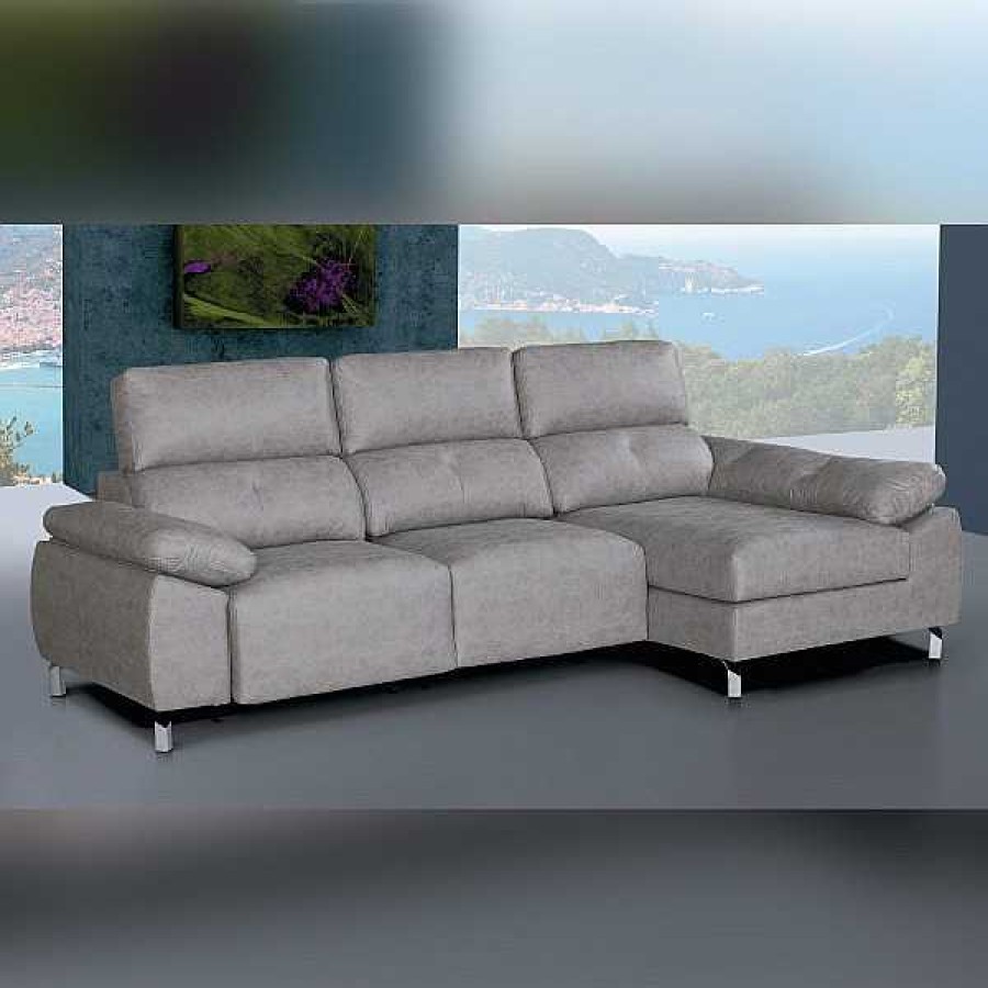 Sof S Muebles1Click | Chaiselongue Lancia Plata *Ultima Unidad*