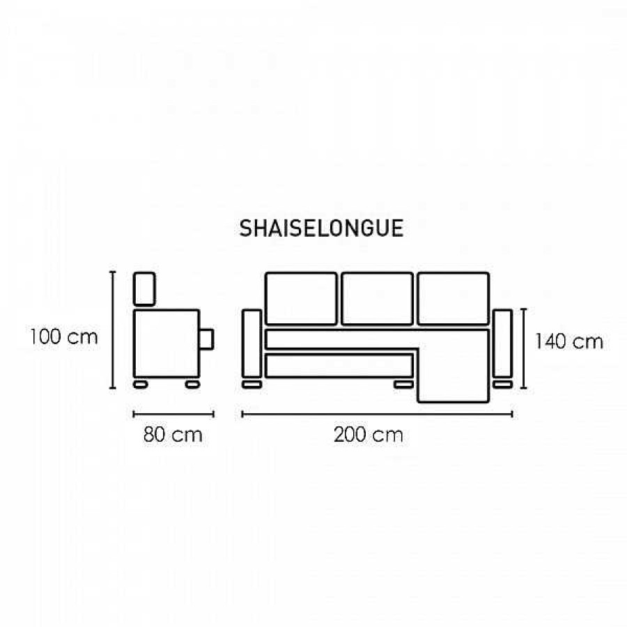 Sof S Muebles1Click | Chaiselongue Conde Express Cairo Perla