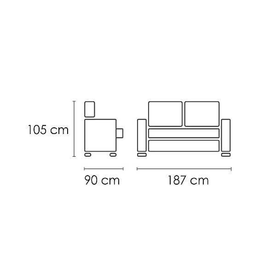 Sof S Muebles1Click | Sof 2 Plazas Tibet