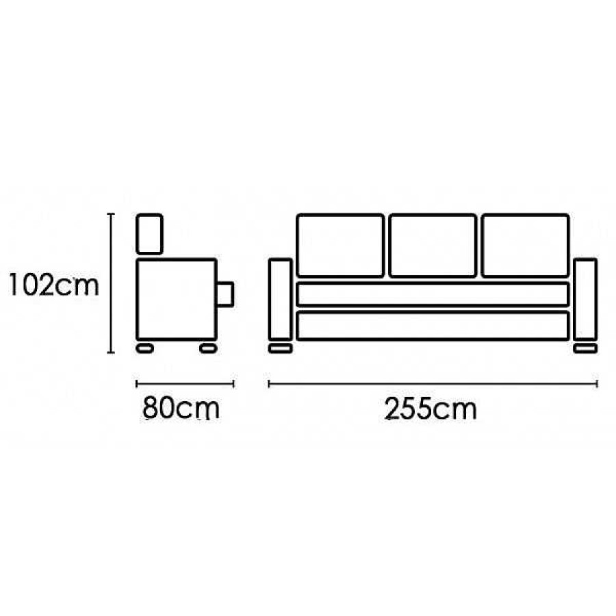 Sof S Muebles1Click | Sof Rum 3P 255Cm