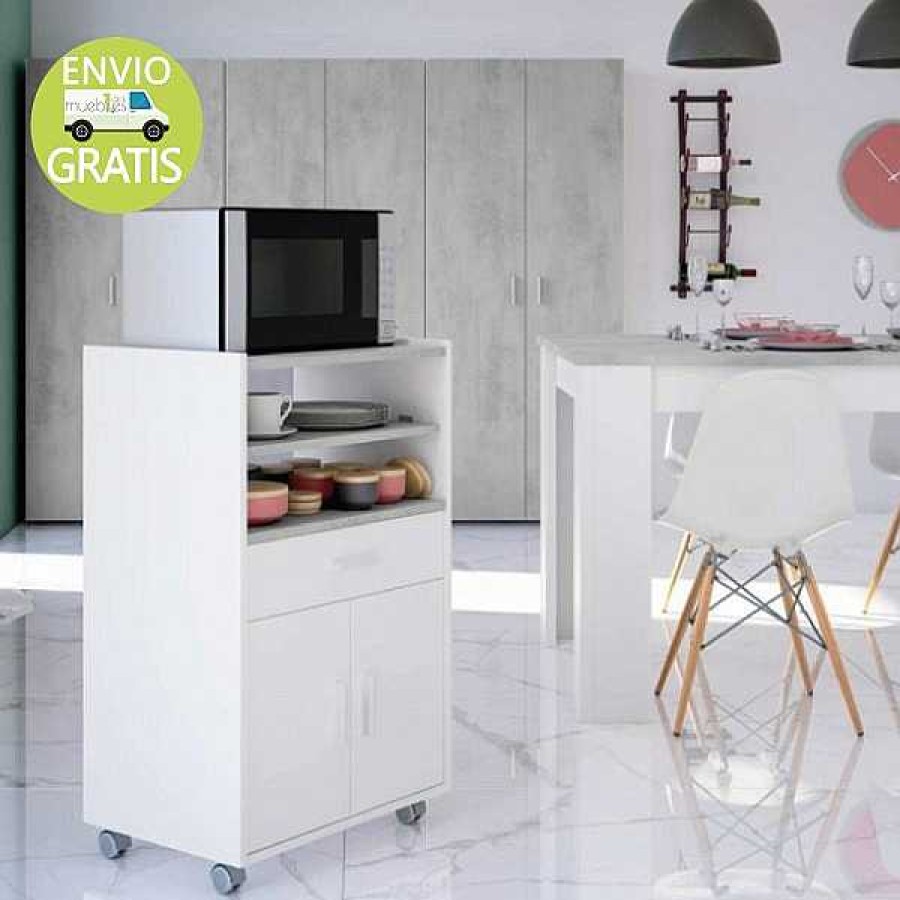 Mesas Y Sillas Muebles1Click | Mueble Microondas Cheff