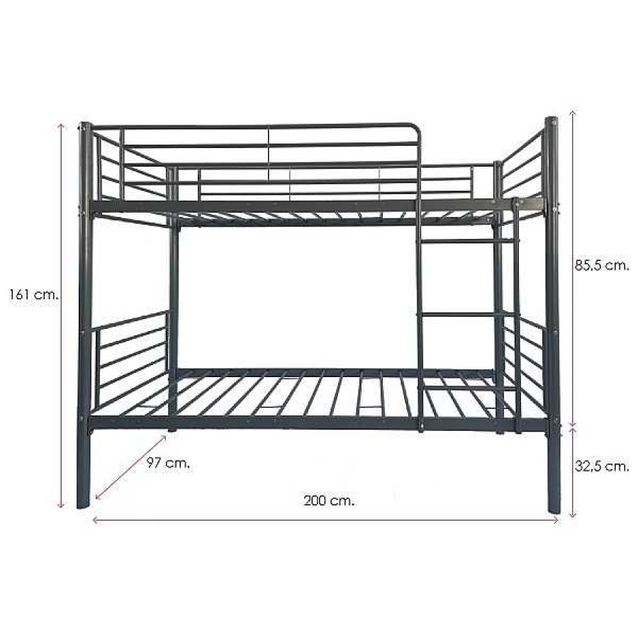 Descanso Muebles1Click | Pack Litera + 2 Colchones Simoes