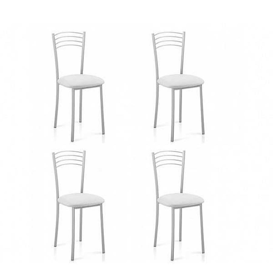 Mesas Y Sillas Muebles1Click | Pack De 4 Sillas Gida