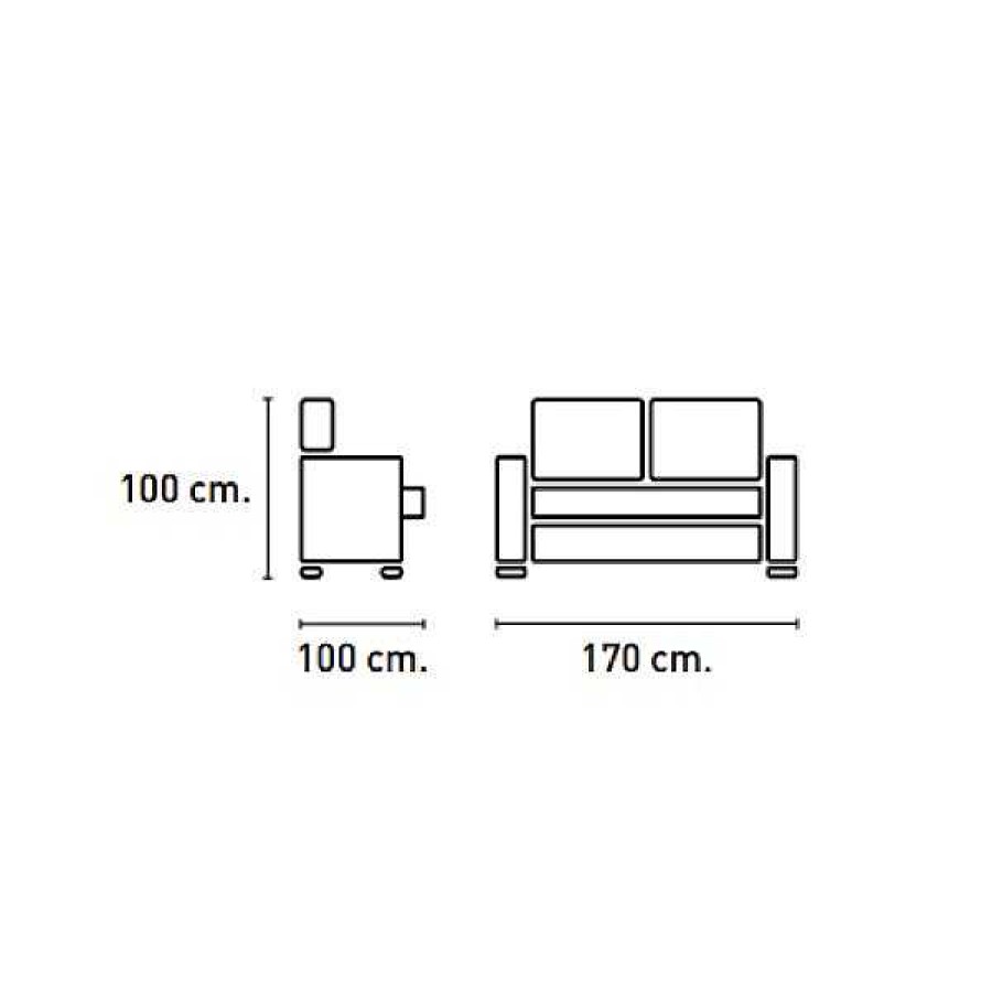 Sof S Muebles1Click | Sof 2 Plazas Lancia Camel *Ultima Unidad*