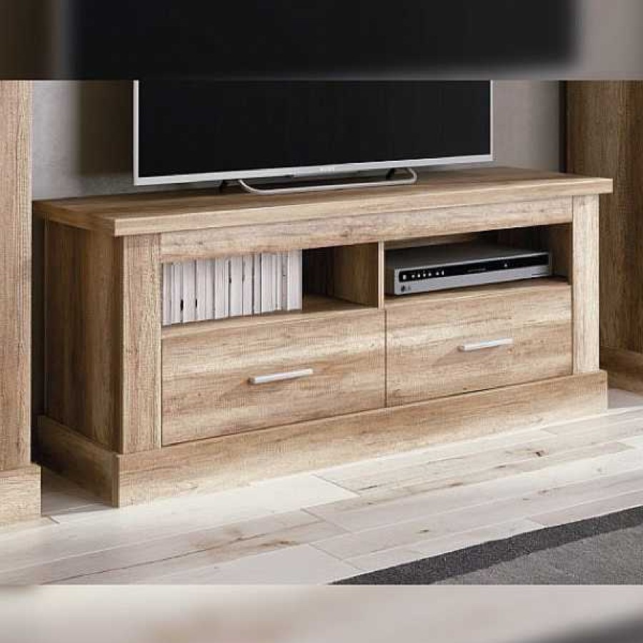 Salones Muebles1Click | Bajo Tv Dos Cajones Chell N