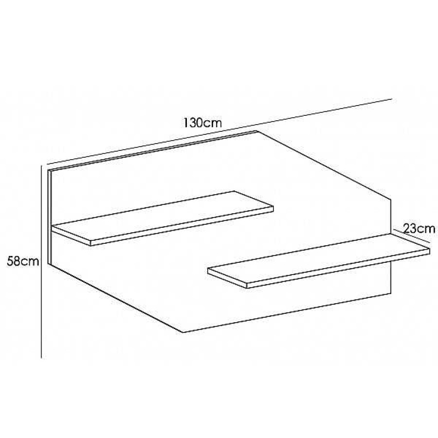 Auxiliares Muebles1Click | Respaldo 2 Estantes Chafl N Lara