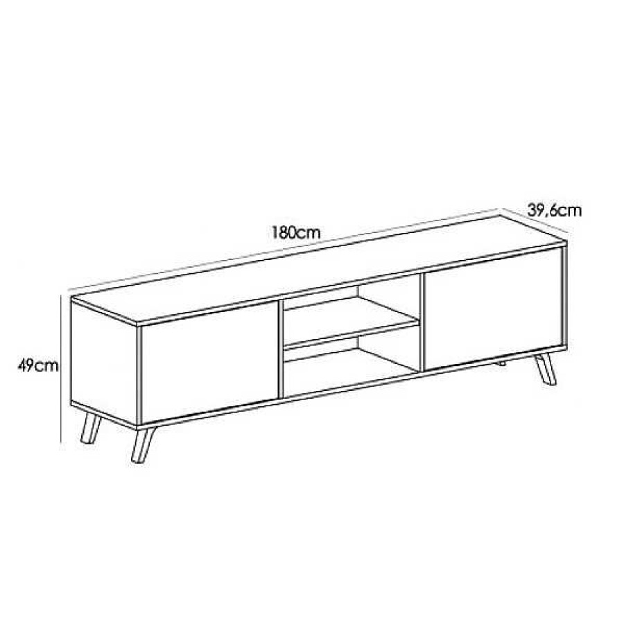 Salones Muebles1Click | Sal N Soto Completo N19 Blanco - Roble