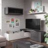 Salones Muebles1Click | Sal N Nexo Blanco Brillo - Gris