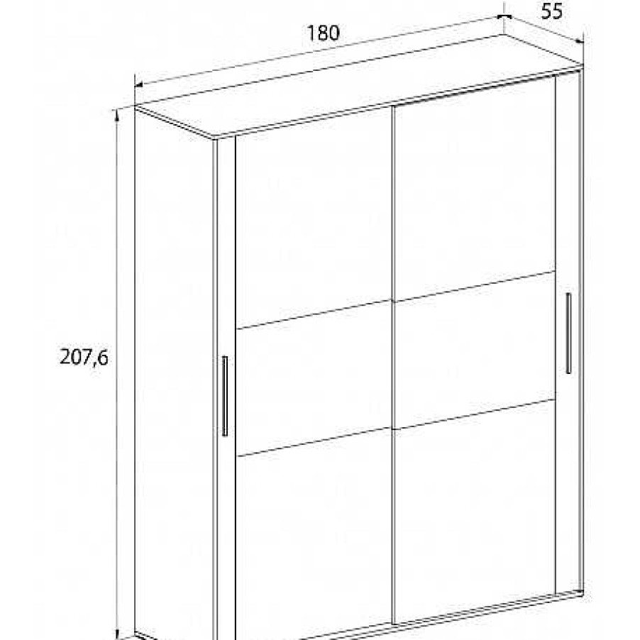 Dormitorios Muebles1Click | Armario Correderas Chell N