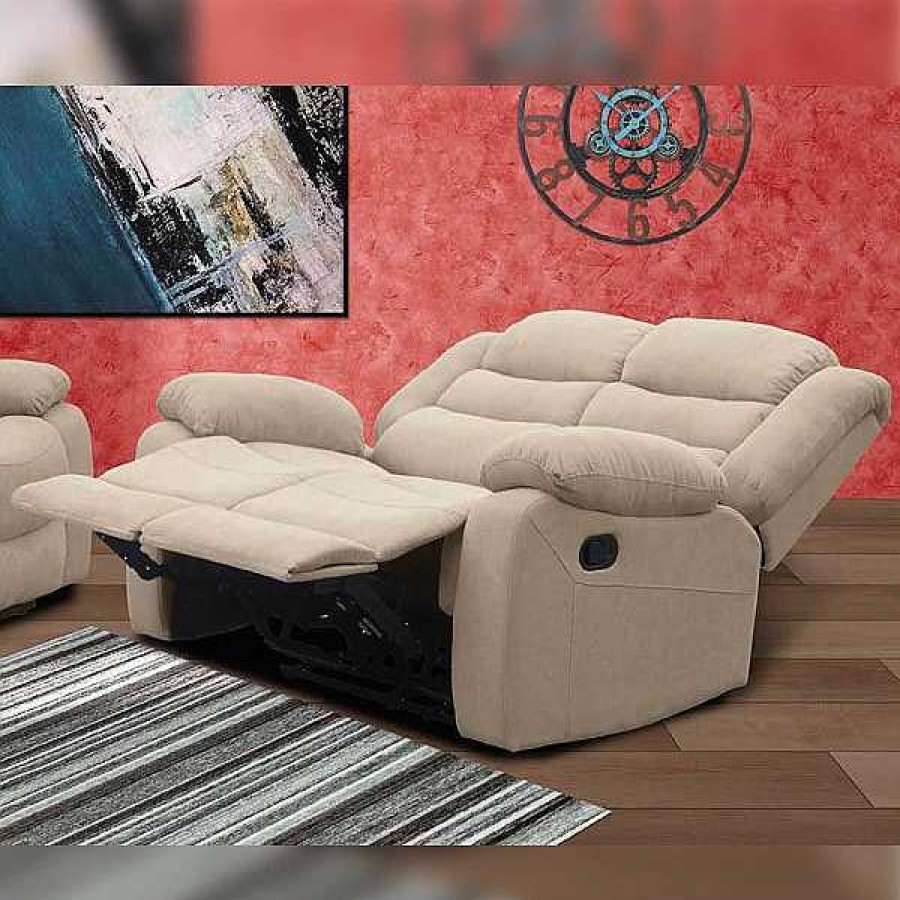 Sof S Muebles1Click | Sof 2Plazas Relax Manual Luxor