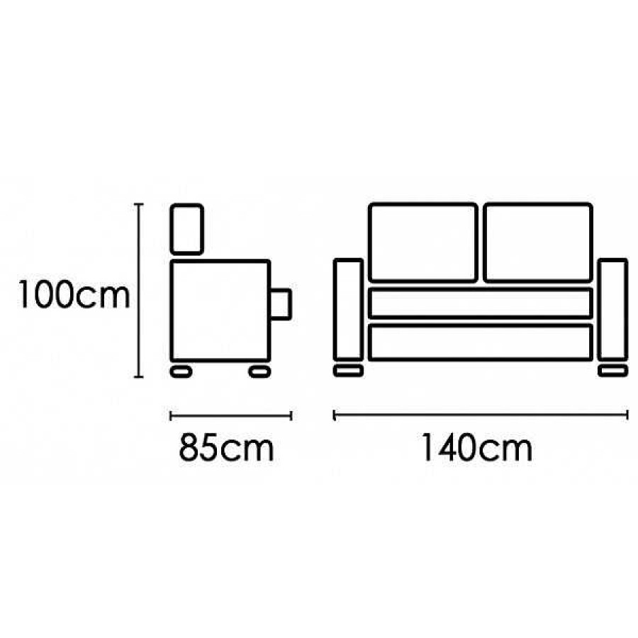 Sof S Muebles1Click | Sof 2 Plazas Rub N N17 Express