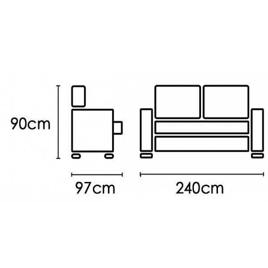 Sof S Muebles1Click | Sof 3P Xxl Orio