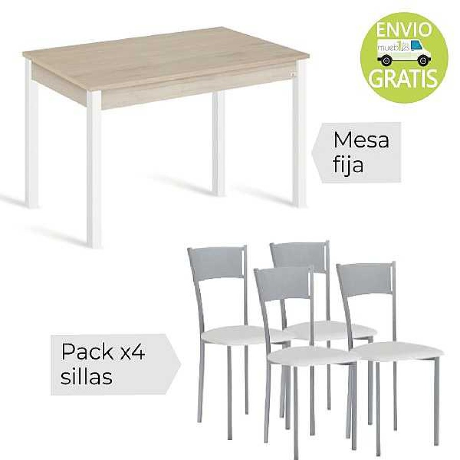 Mesas Y Sillas Muebles1Click | Conjunto Syl