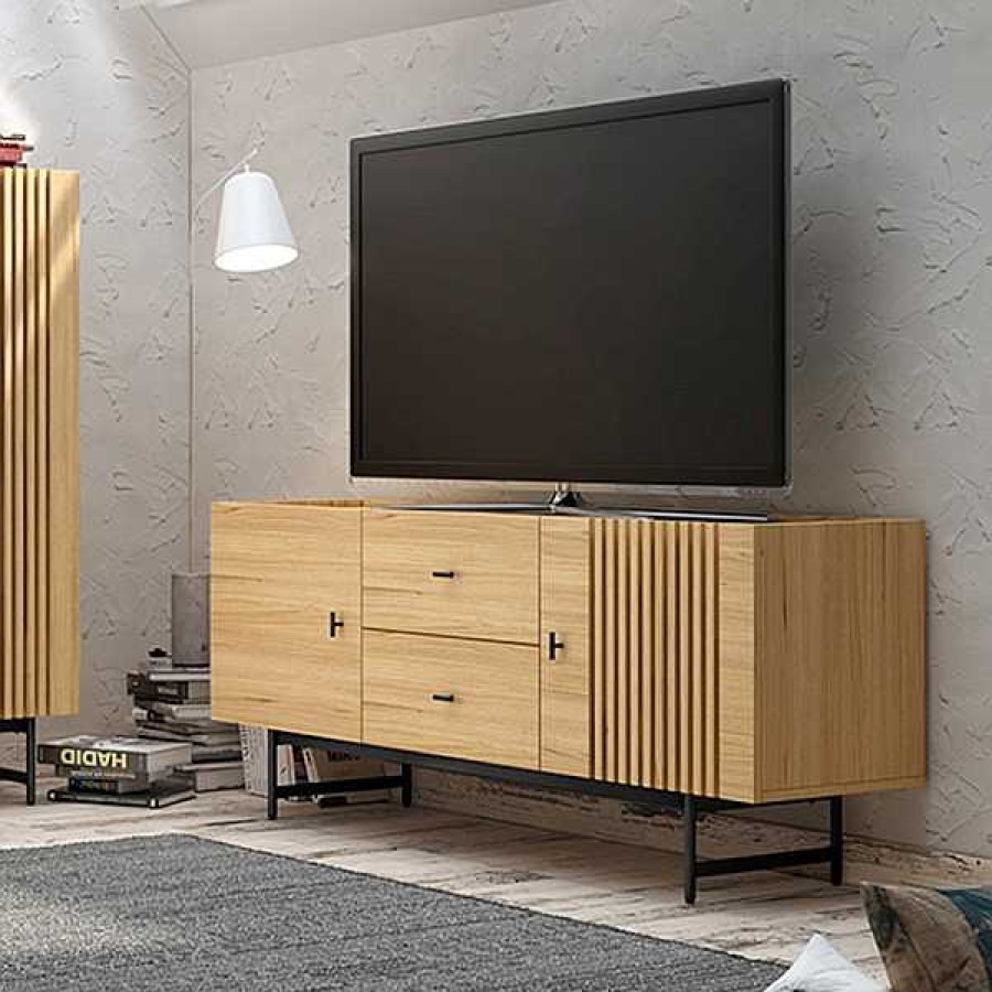 Salones Muebles1Click | Bajo Tv 2C + 2P Samurai