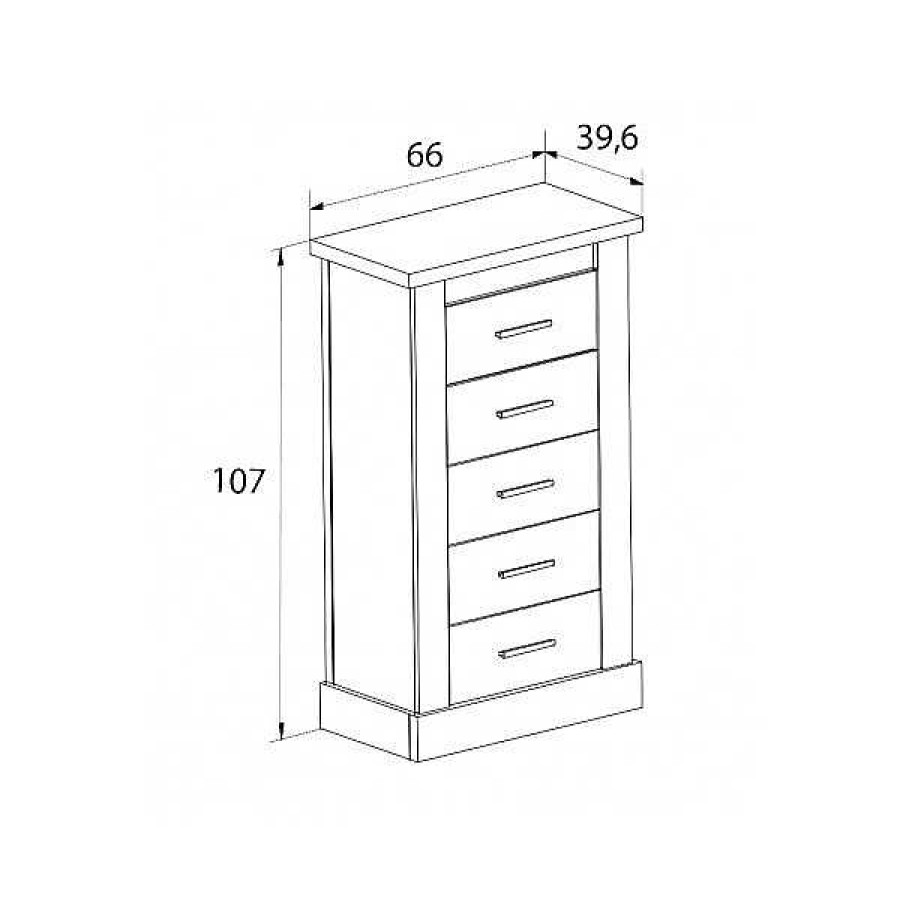 Dormitorios Muebles1Click | Sinfonier Chell N Cambria-Blanco