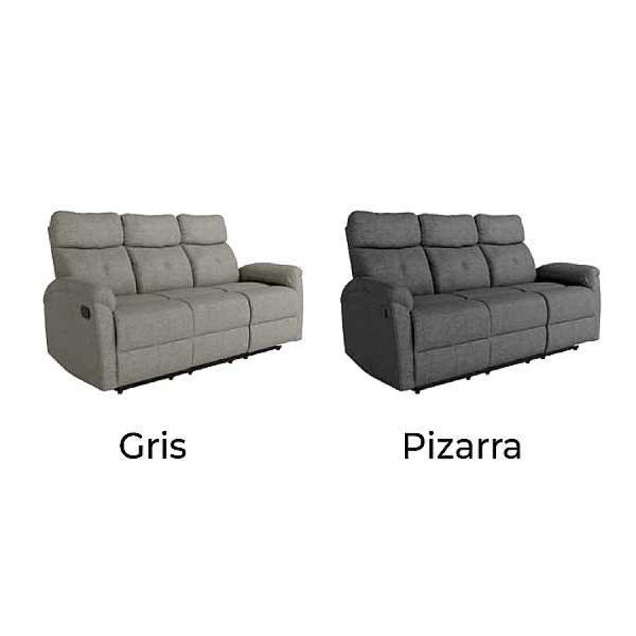 Sof S Muebles1Click | Sof 3 Plazas Relax Manual Zoe