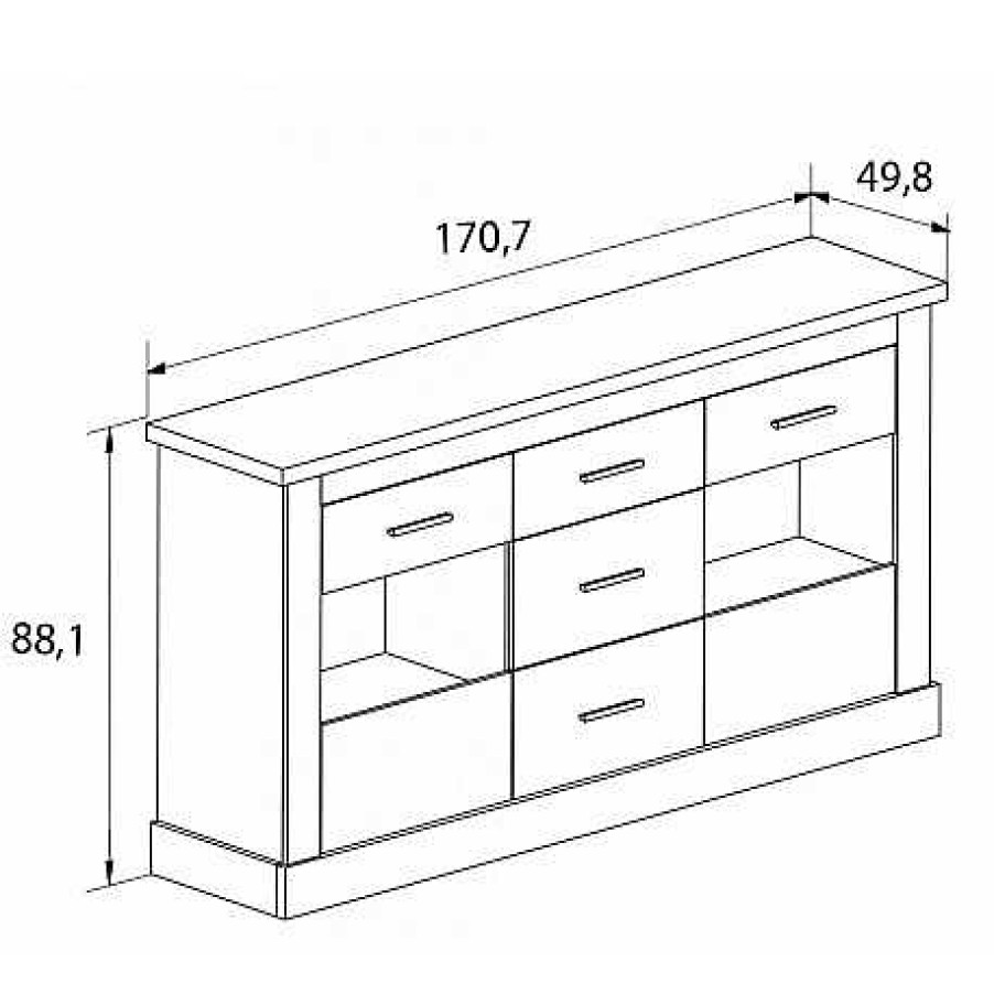 Salones Muebles1Click | Comedor Chell N Completo 01