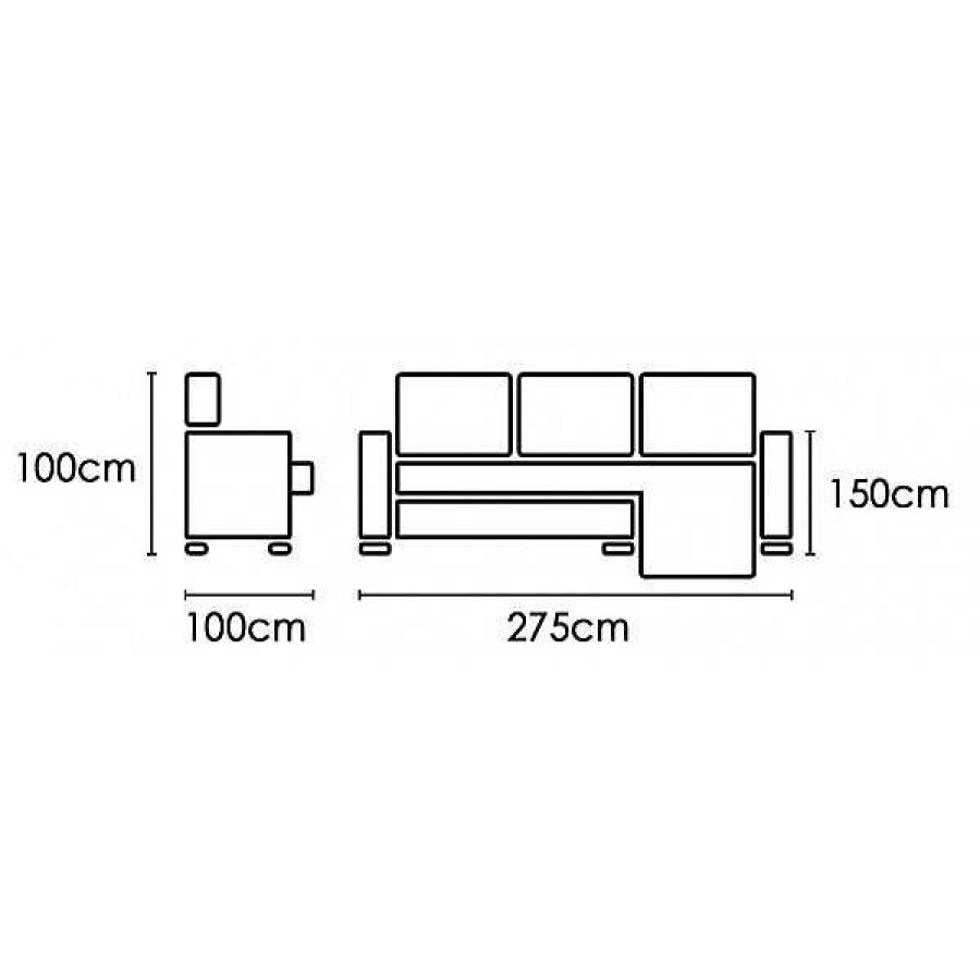 Sof S Muebles1Click | Chaiselongue Pany 275Cm