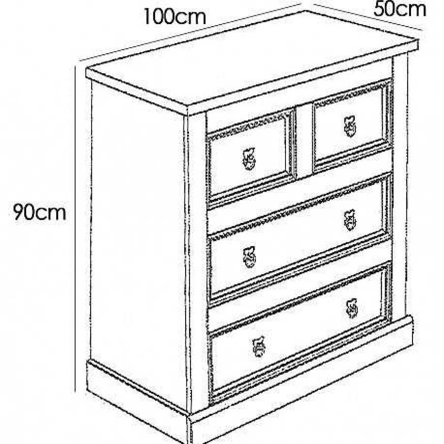 Dormitorios Muebles1Click | C Moda + Espejo Madera Veracruz