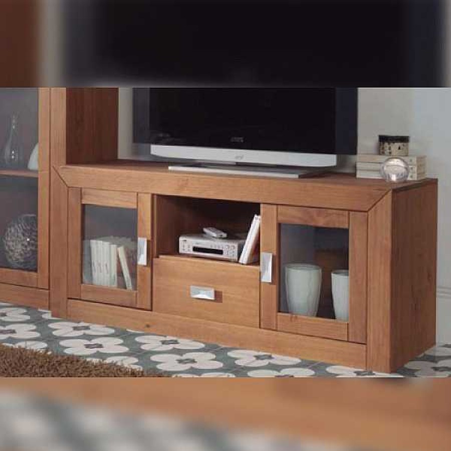 Salones Muebles1Click | Bajo Tv Madera Bahia