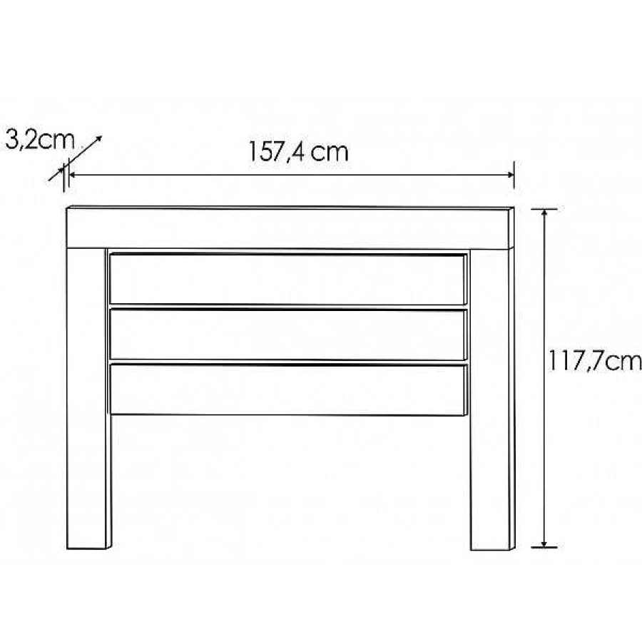 Dormitorios Muebles1Click | Cabecero Con Patas Roncal