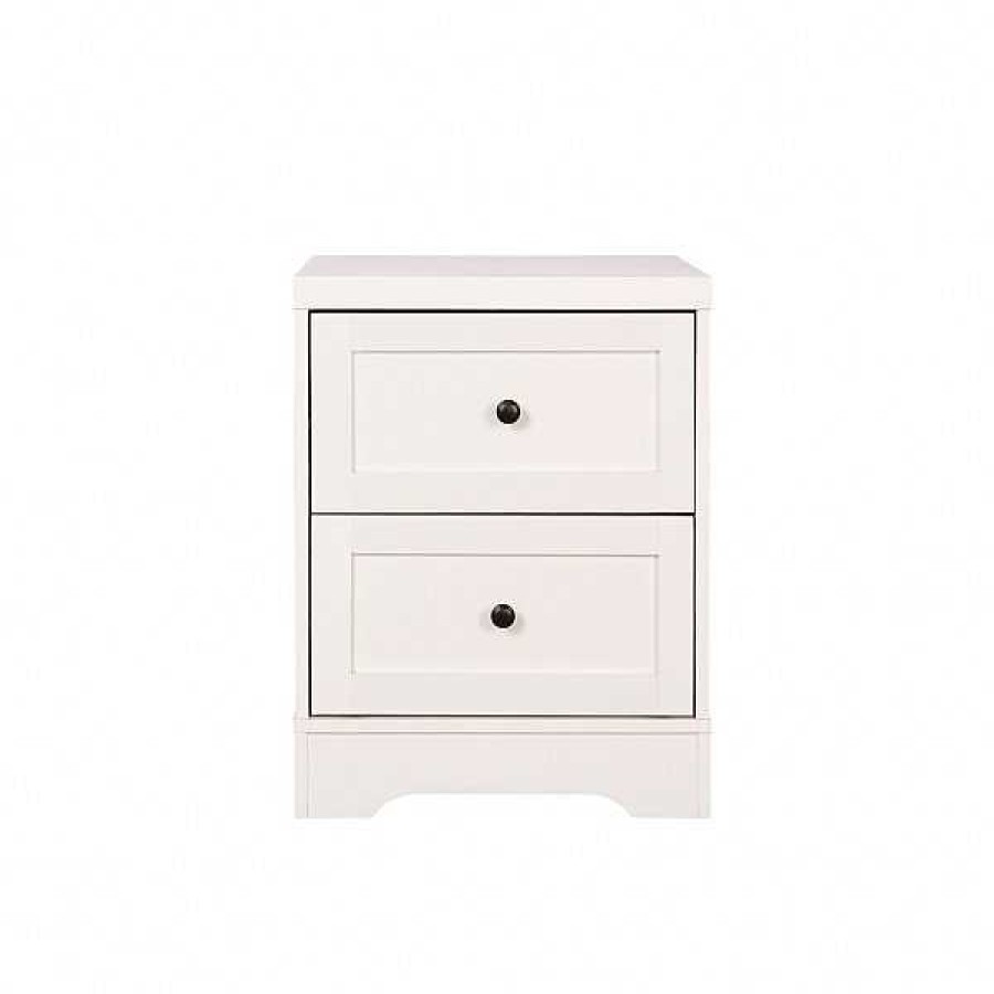 Dormitorios Muebles1Click | Mesita 2 Cajones Ottavia