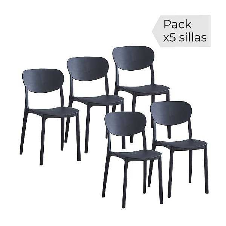 Mesas Y Sillas Muebles1Click | Juego De 5 Sillas Videl