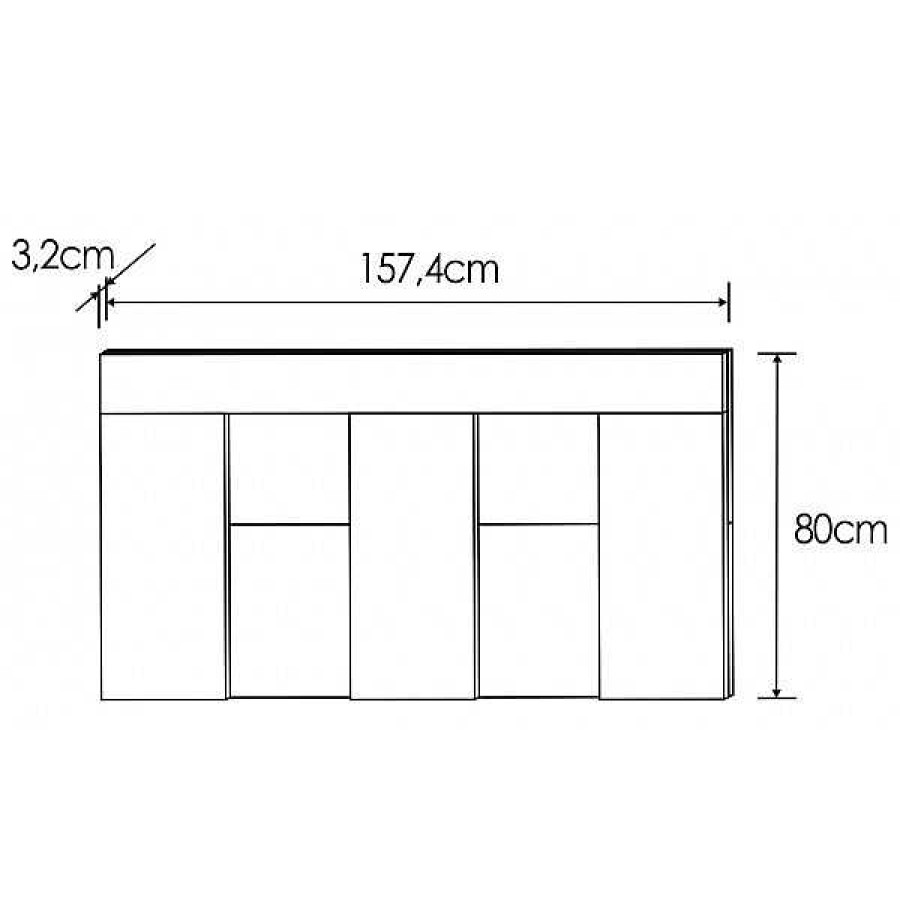 Dormitorios Muebles1Click | Cabecero Isaba 160Cm