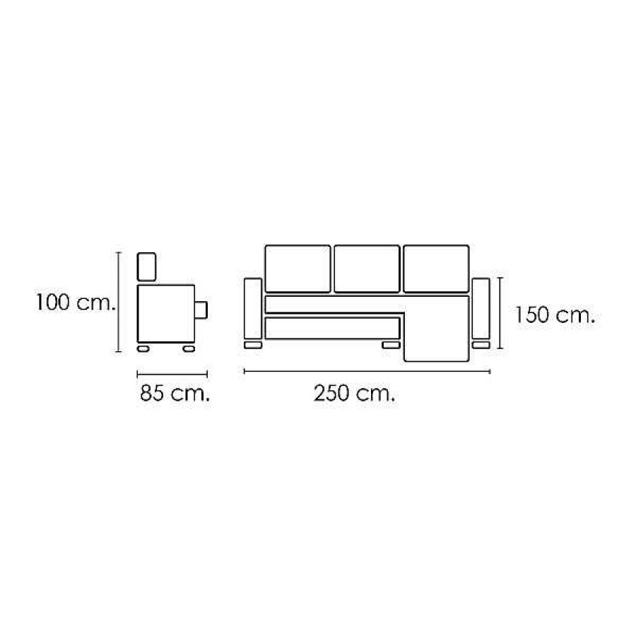 Sof S Muebles1Click | Chaiselongue Rub N