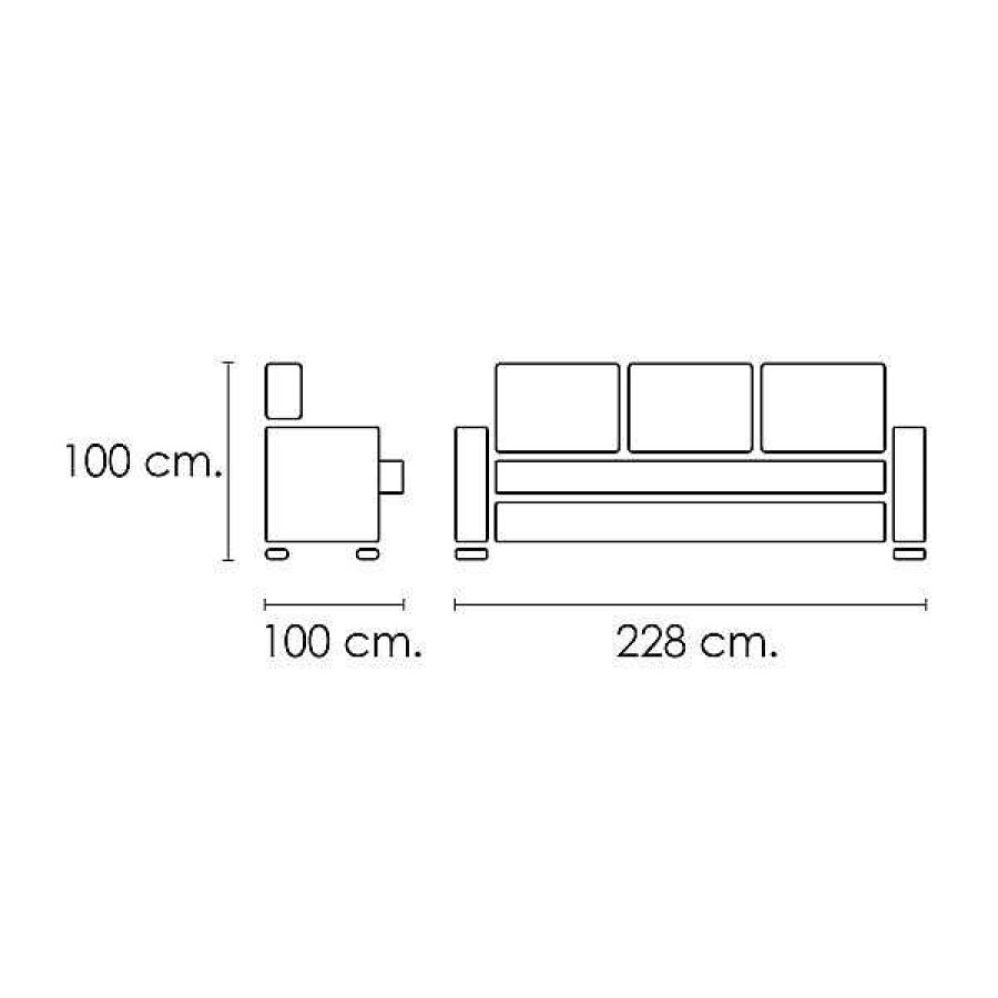 Sof S Muebles1Click | Sof Cama 3 Asientos Alemania