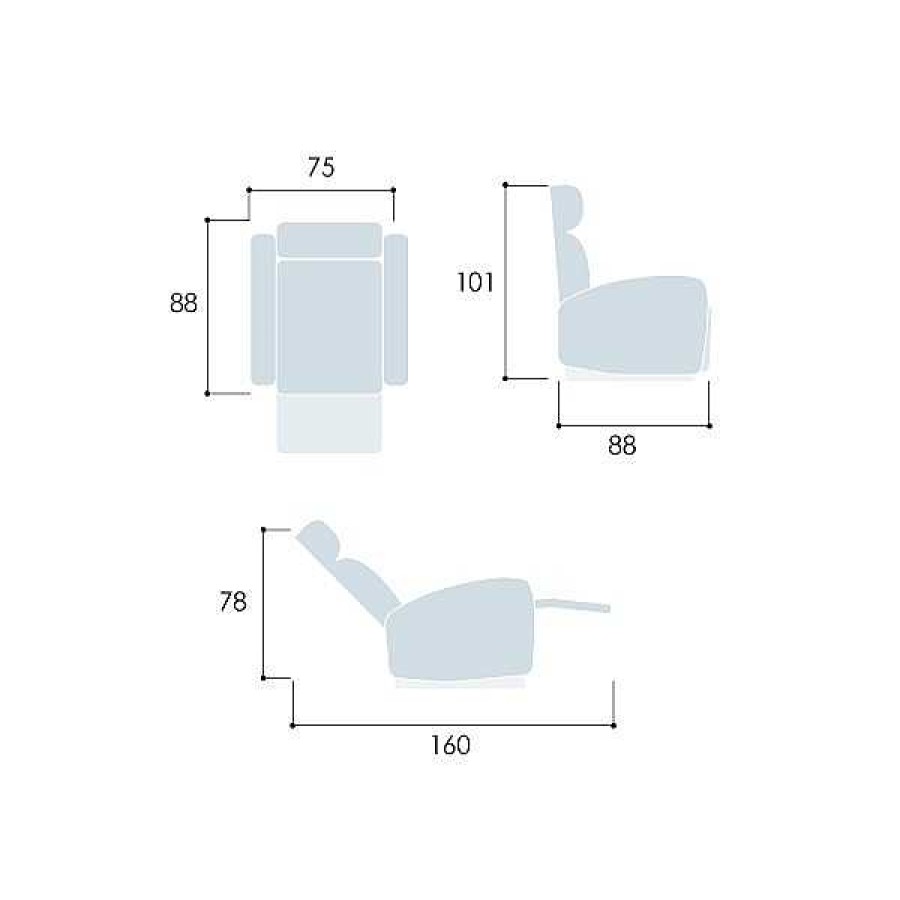 Sof S Muebles1Click | Butaca Relax Manual Zoe