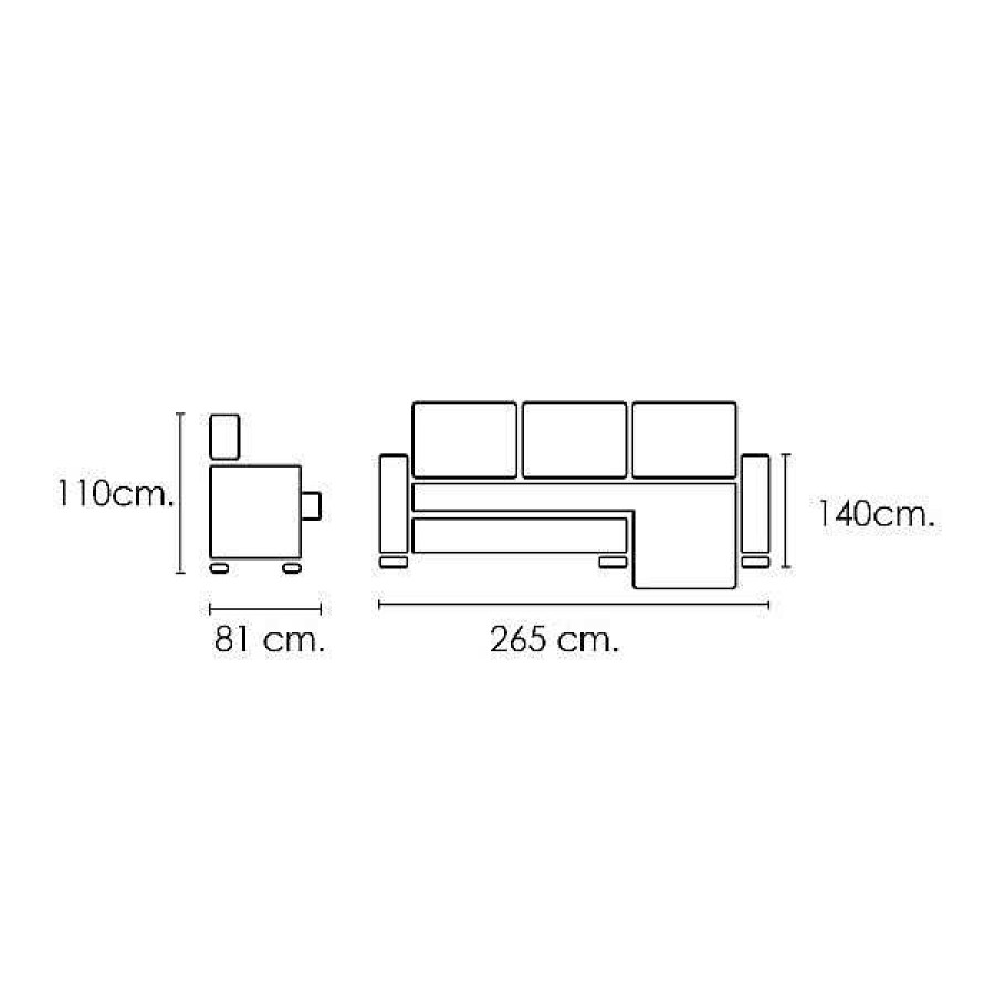 Sof S Muebles1Click | Chaiselongue Rio