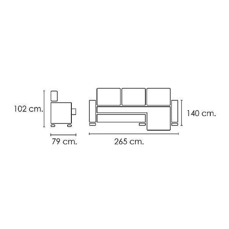 Sof S Muebles1Click | Chaiselongue Mat As