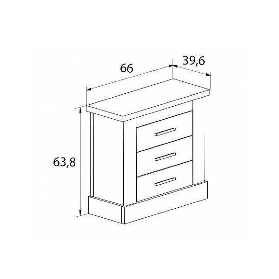 Dormitorios Muebles1Click | Cabecero + Mesitas Chellen Cbb