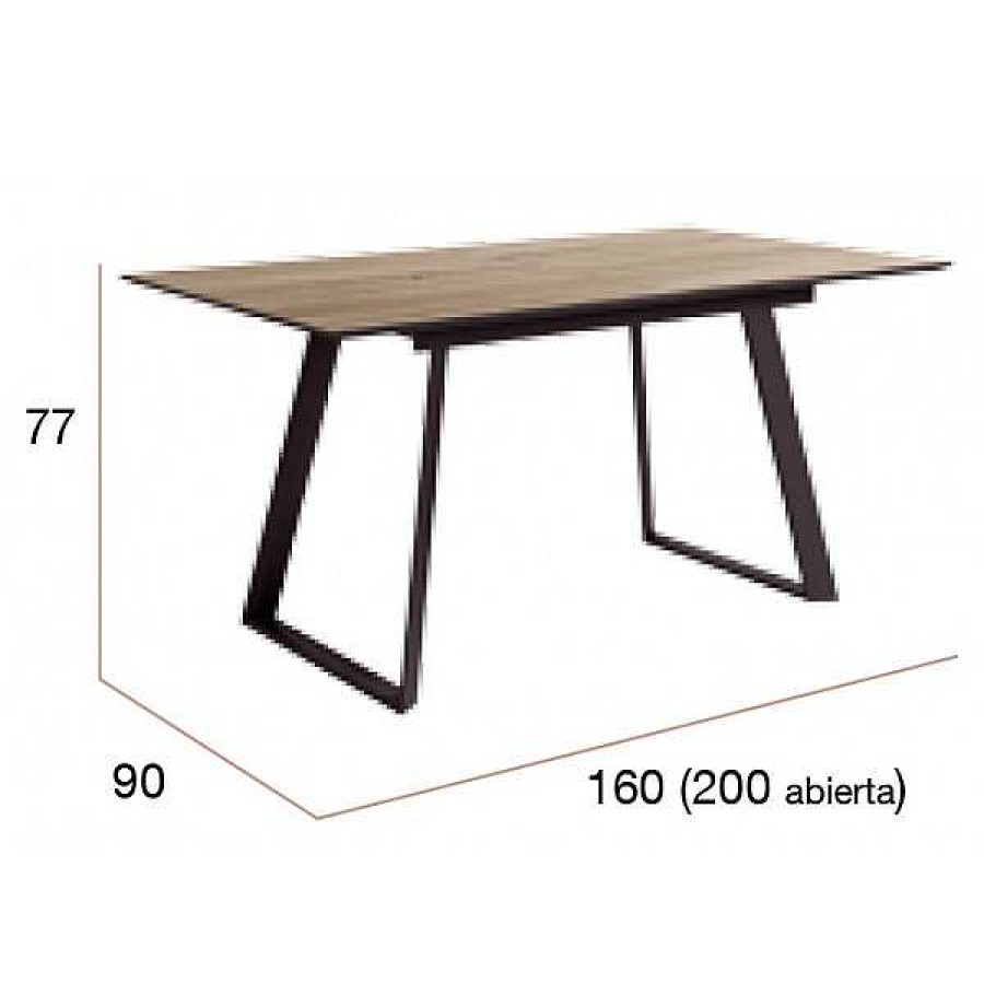 Mesas Y Sillas Muebles1Click | Mesa Extensible Timor 160