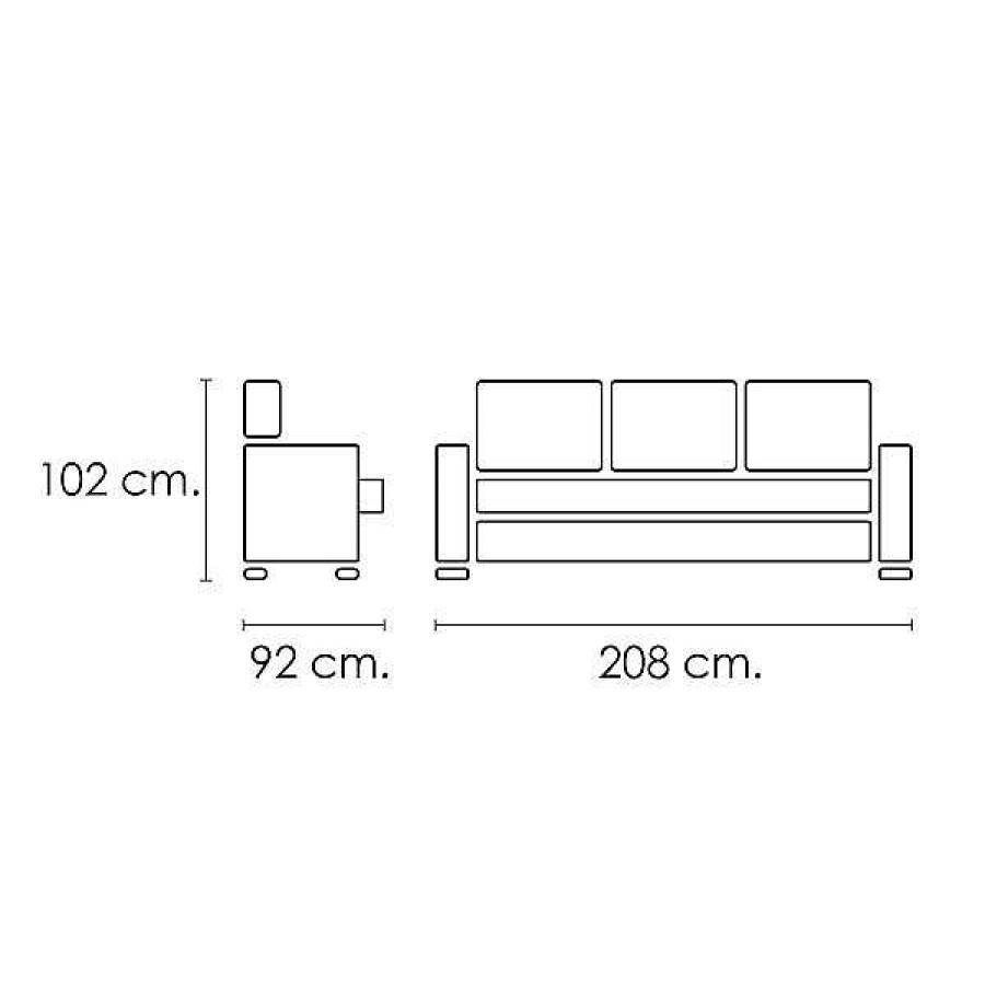 Sof S Muebles1Click | Sof 3 Plazas Relax El Ctrico Am Rica