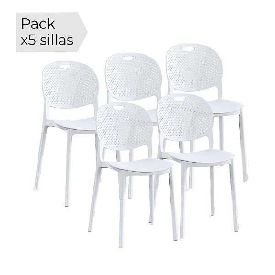 Mesas Y Sillas Muebles1Click | Juego De 5 Sillas Jansen