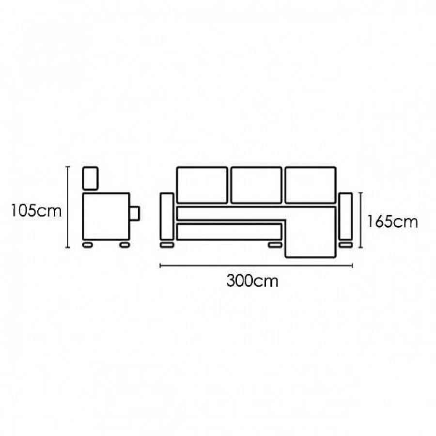 Sof S Muebles1Click | Chaiselongue Brockman Express