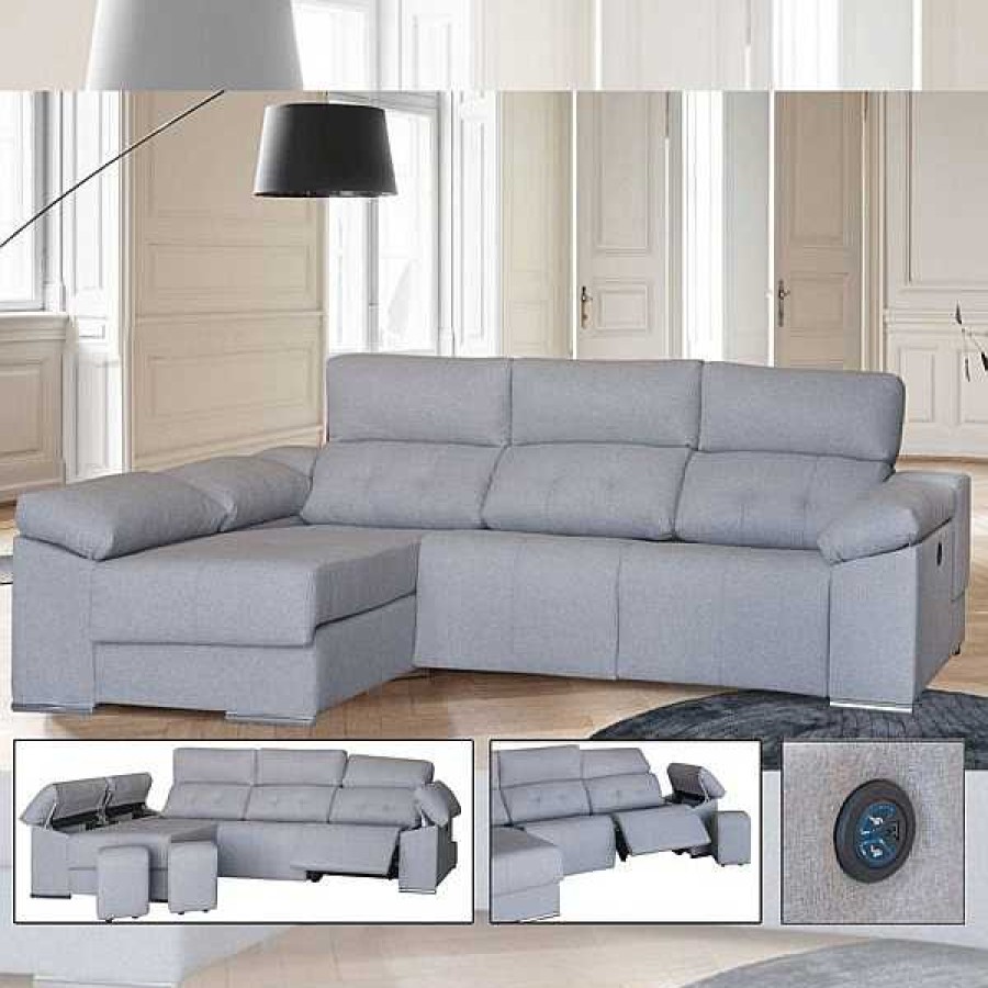 Sof S Muebles1Click | Chaiselongue Motorizado Drapi