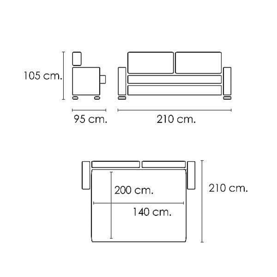 Sof S Muebles1Click | Sof Cama Italiano Poo