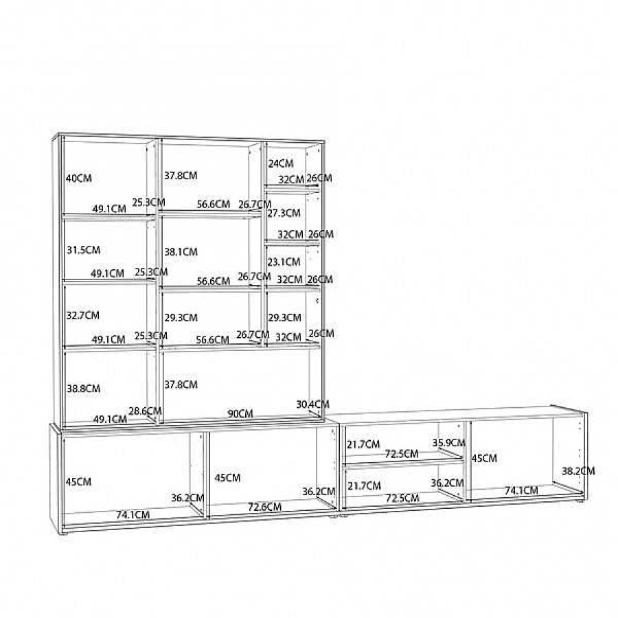 Salones Muebles1Click | Composici N De Sal N Ulezza *Liquidacion*