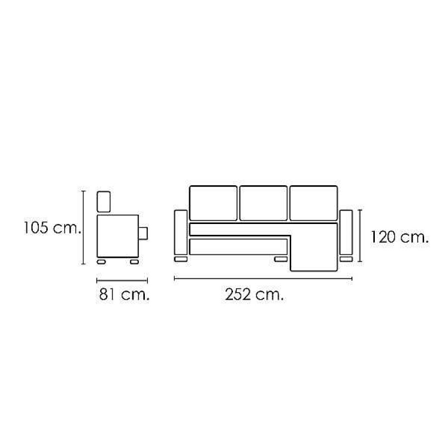 Sof S Muebles1Click | Chaiselongue Morena