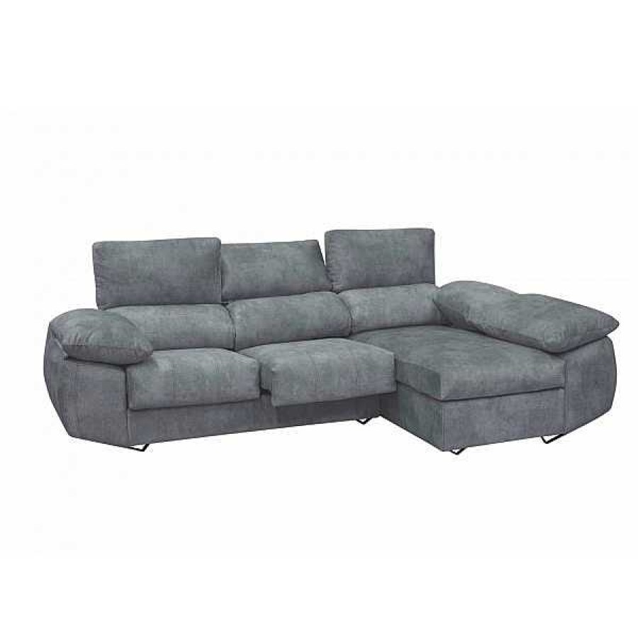 Sof S Muebles1Click | Chaiselongue Black Polpo Plata