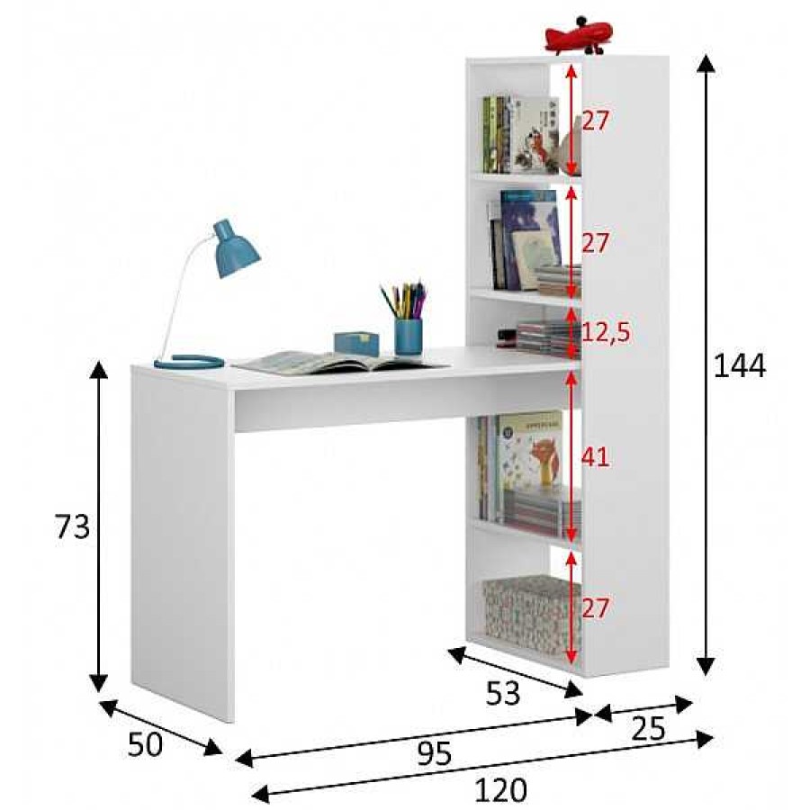 Juveniles Muebles1Click | Mesa + Estanter A Duplo