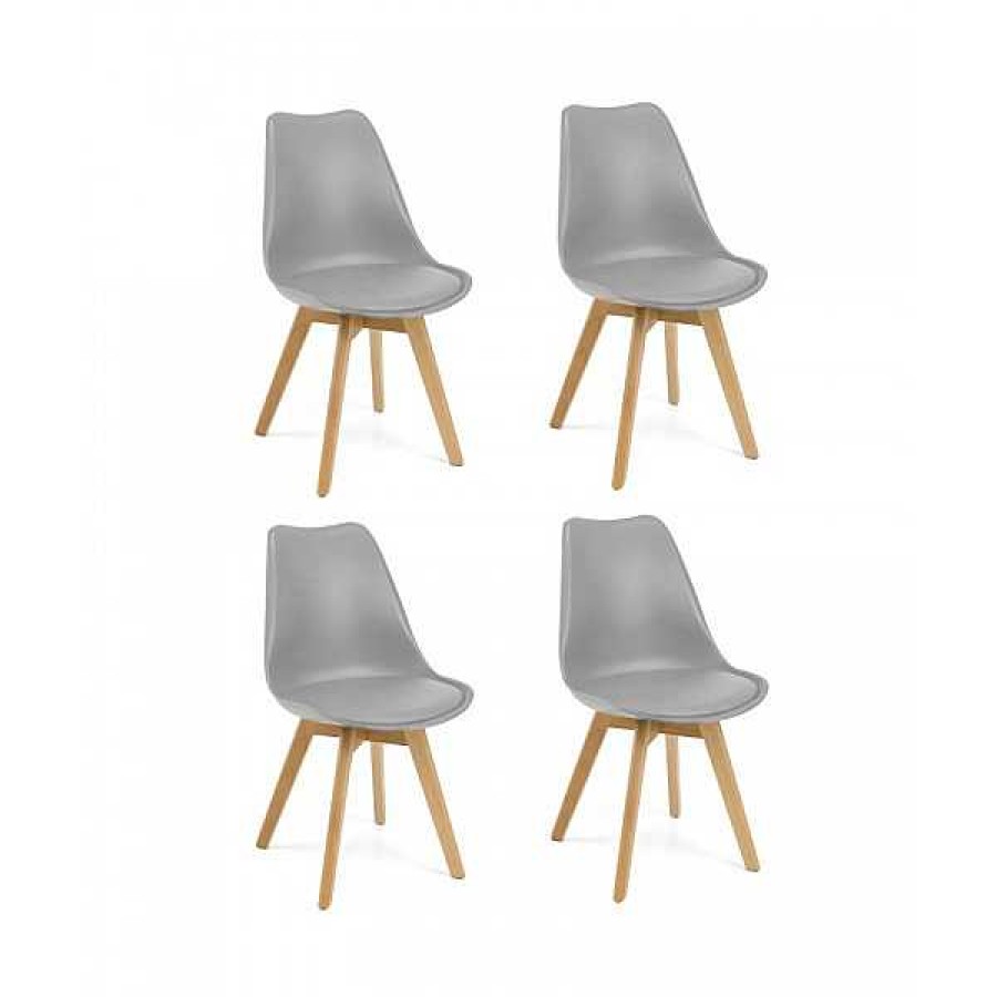 Mesas Y Sillas Muebles1Click | Pack De 4 Sillas Nordic