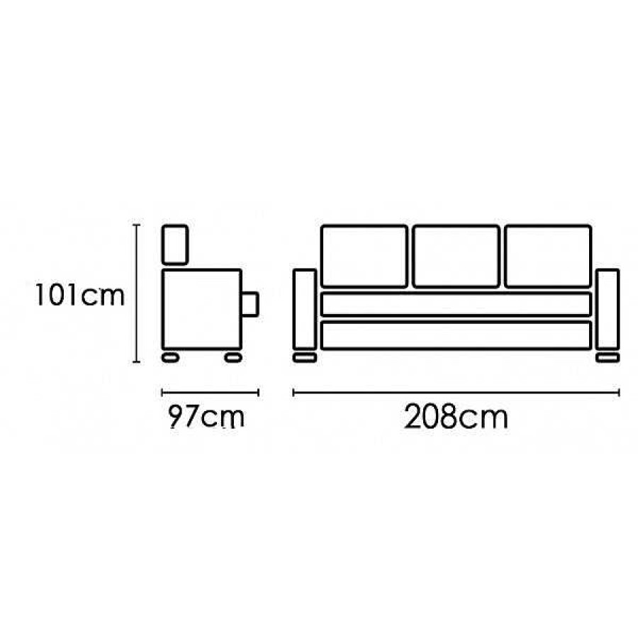 Sof S Muebles1Click | Sof Relax 3 Plazas Madrid